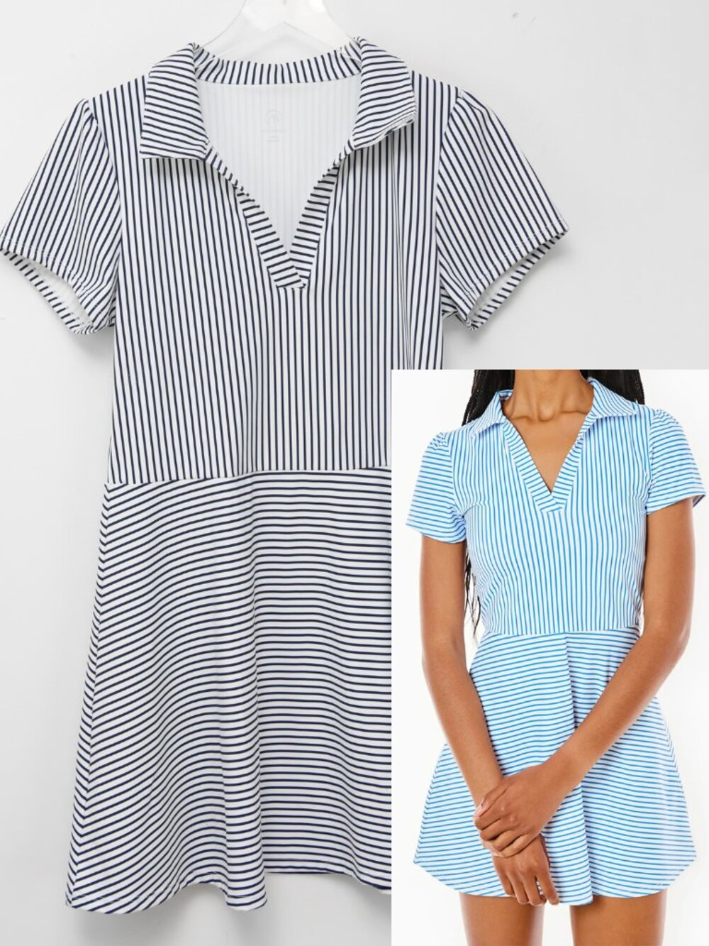 Addison Bay Cricket Active Dress Smooth Sport Collared Short Sleeve Size Large